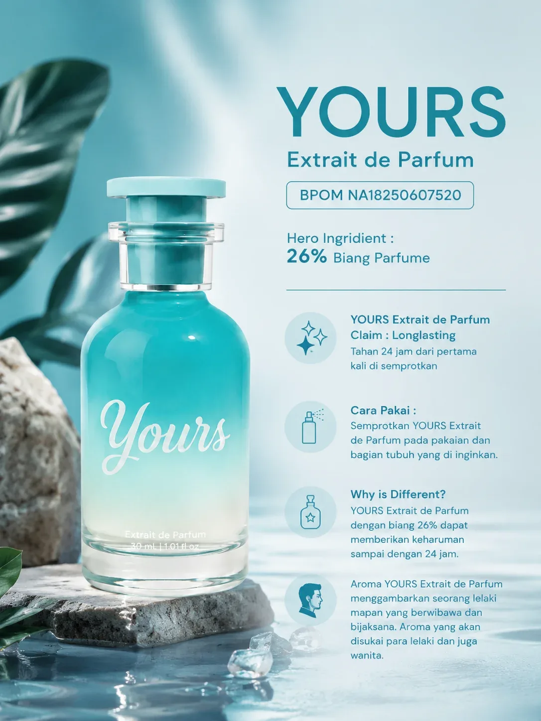 Parfum YOURS -  Extrait de Parfum