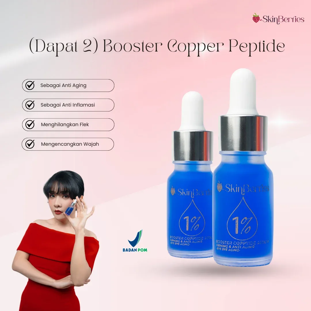 (Bundling - Isi 2) Skinberries Booster Copptide Serum 1% (10 ml)