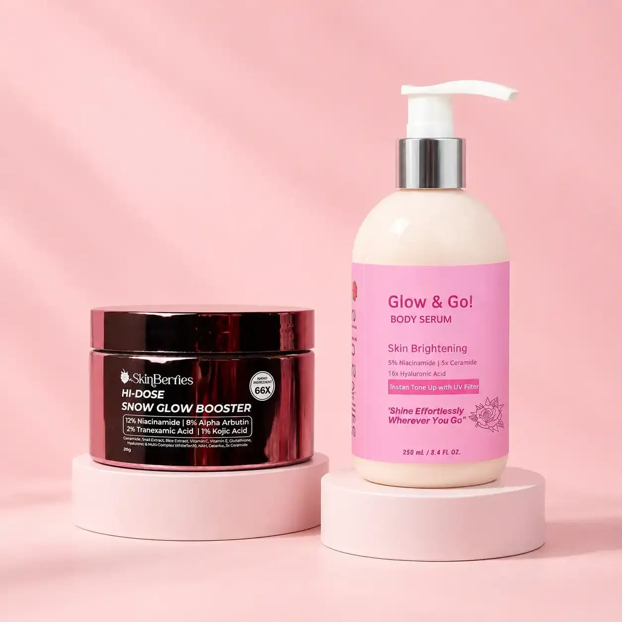 (Bundling) Hi Dose Snow Glow Booster + Glow & Go Body Serum