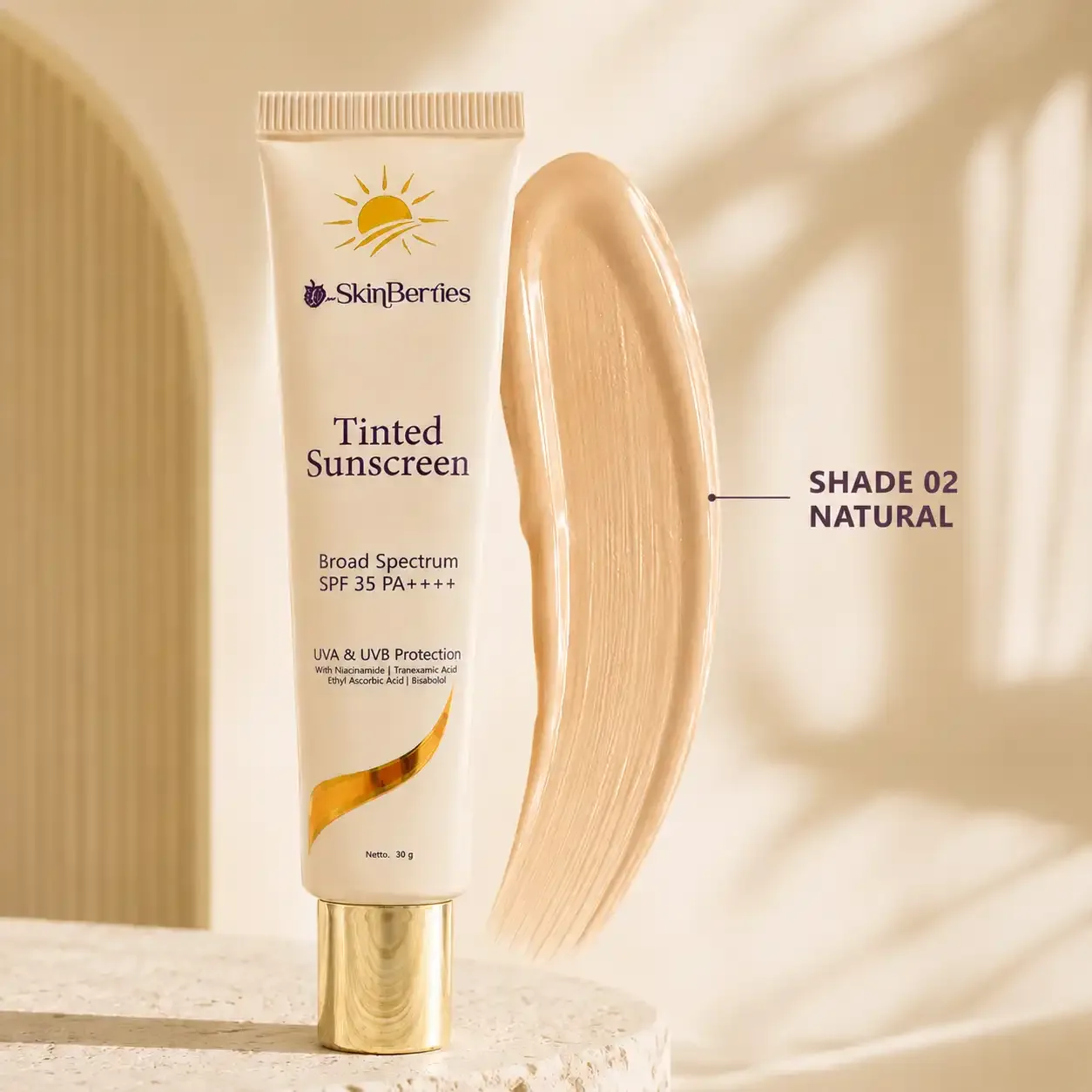 Tinted Sunscreen - Shade 02 Natural